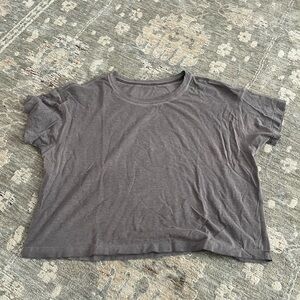 lululemon athletica Charcoal Short Sleeve Tee